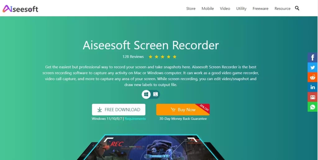 Aiseesoft -Screen Recorder Tool