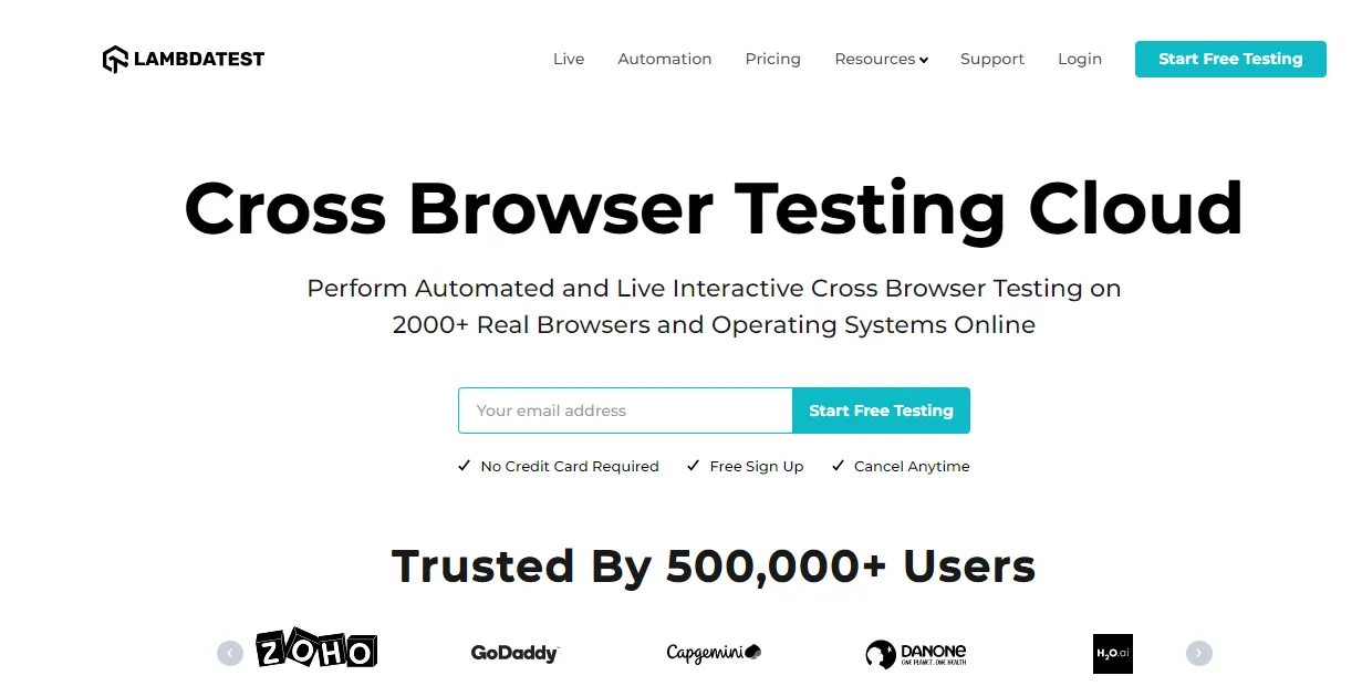 Cross-Browser Testing Tools: LambdaTest