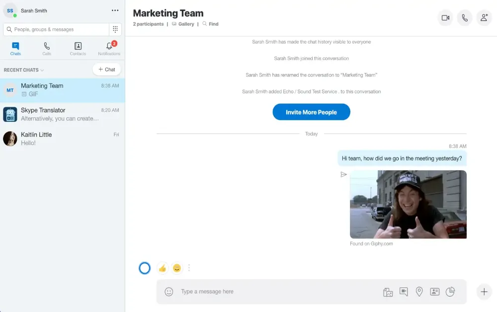 skype for business dashboard