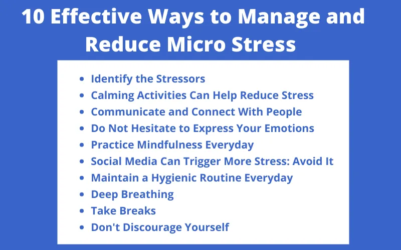 Micro Stress : 10 Effective Ways to Manage and Reduce It