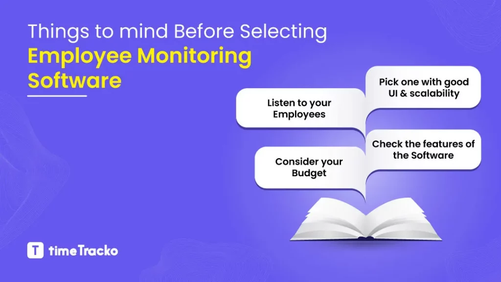 Considerations for selecting employee monitoring software